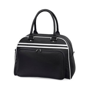 Bag Base BG75 - RETRO BOWLING BAG Noir/Blanc