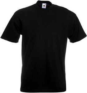 Fruit of the Loom SC61044 - T-Shirt Homme Manches Courtes 100% Coton Noir