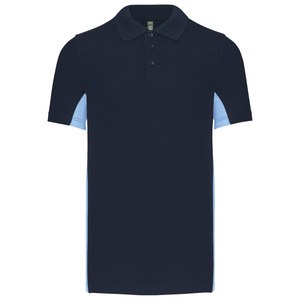 Kariban K232 - FLAG > POLO BICOLORE MANCHES COURTES Navy/Sky