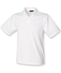 Henbury H475 - Polo Homme Coolplus® Blanc