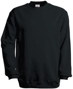 B&C CGSET - Sweat-Shirt Manches Droites Noir