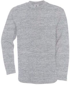 B&C CGWU610 - Sweat-Shirt Coupe Droite Heather Grey