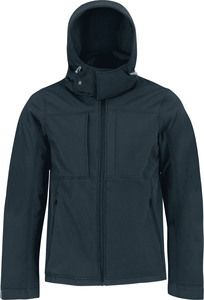 B&C CGJM950 - Veste Capuche Softshell Homme Marine