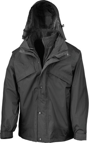 Result R68 - 3 In 1 Waterproof Jacket - Veste 3 En 1 Imperméable Doublée En Polaire Zip&Clip