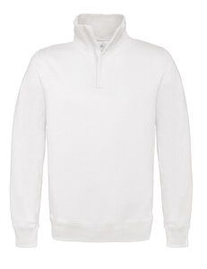 B&C Collection BA406 - Sweat-shirt zippé 1/4 Blanc