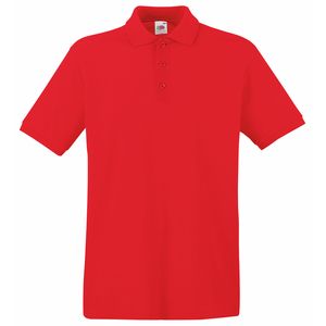 Fruit of the Loom SS255 - Polo Premium Homme Rouge
