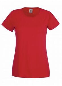 Fruit of the Loom SS050 - T-Shirt Femme Valueweight Rouge
