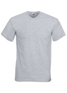 Fruit of the Loom SS034 - T-Shirt Homme Col V Heather Grey