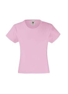 Fruit of the Loom SS005 - T-Shirt Cintré Fille Valueweight Rose Pale