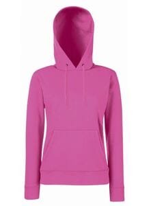 Fruit of the Loom SS038 - Sweat-shirt à capuche femme Classic 80/20 Fuchsia