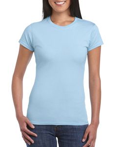Gildan GD072 - T-Shirt Femme 100% Coton Ring-Spun Bleu ciel