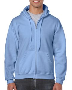 Gildan GD058 - Sweat-shirt à capuche adulte zippé HeavyBlend™ Carolina Blue