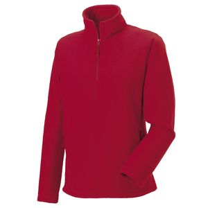 Russell 8740M - Polaire de plein air à zip quart de longueur Classic Red