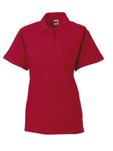 Russell J569F - Polo piqué 100% coton classique femme Classic Red