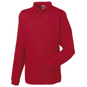Russell J012M - Sweat-shirt Col Polo Très Résistant Classic Red