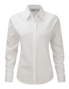 Russell Europe R-932F-0 - Ladies Oxford Blouse LS Blanc