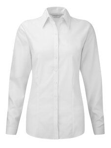 Russell Europe R-962F-0 - Ladies` LS Herringbone Shirt Blanc