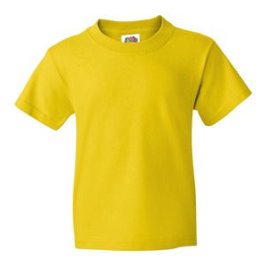 Fruit of the Loom 61-033-0 - T-Shirt Enfants 100% Coton Value Weight Sunflower
