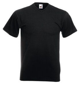 Fruit of the Loom 61-066-0 - T-shirt col V Noir