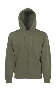 Fruit of the Loom 62-062-0 - Sweat-Shirt Zippé Homme Coton Classic Olive