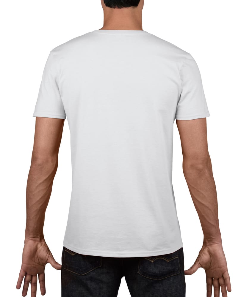 t-shirt homme col v