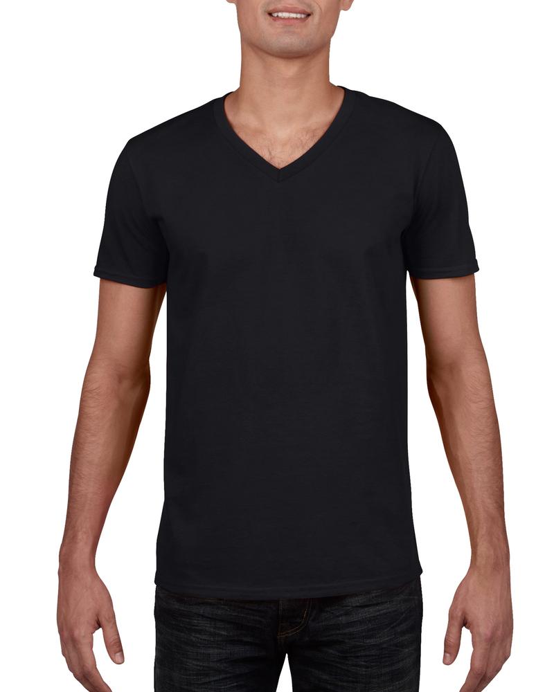 t-shirt homme col v