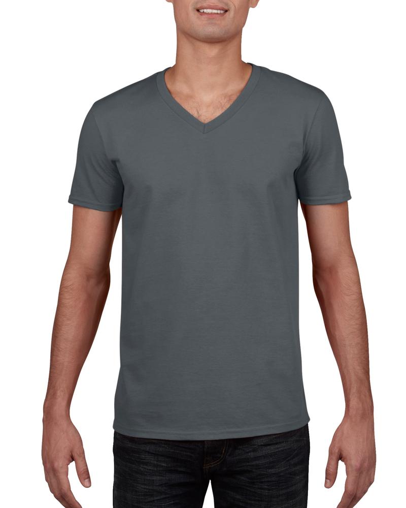 t-shirt homme col v