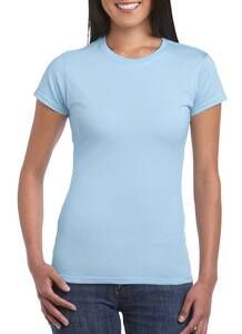 Gildan 64000L - T-shirt manches courtes femme RingSpun Light Blue