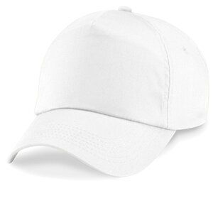 Beechfield B10B - Casquette Enfant 5 Panneaux 100% coton Blanc