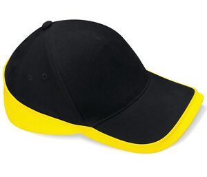 Beechfield BC171 - Casquette de compétition Teamwear Black / Yellow