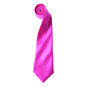 Premier PR750 - Cravate en satin "Colours" Fuchsia