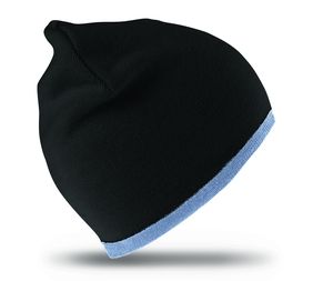 Result RC046 - Bonnet Réversible Mode Black/ Sky