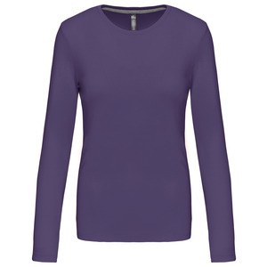 Kariban K383 - T-SHIRT COL ROND MANCHES LONGUES FEMME Purple