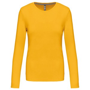 Kariban K383 - T-SHIRT COL ROND MANCHES LONGUES FEMME Jaune