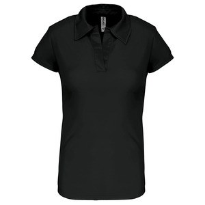 ProAct PA483 - POLO SPORT MANCHES COURTES FEMME Black/Black