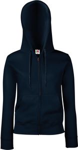 Fruit of the Loom SC62118 - Sweat-Shirt Femme Capuche Zippé Deep Navy