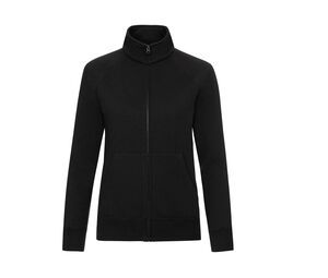 Fruit of the Loom SC62116 - Veste Molleton Femme Zippée Black/Black