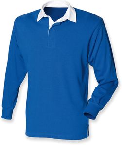 Front row FR109 - Polo Rugby Uni À Manches Longues Enfant Royal Blue