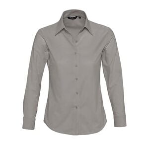 SOL'S 16020 - Embassy Chemise Femme Oxford Manches Longues Argent