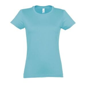 SOL'S 11502 - Imperial WOMEN Tee Shirt Femme Col Rond Bleu atoll