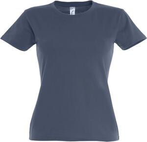 SOL'S 11502 - Imperial WOMEN Tee Shirt Femme Col Rond Denim