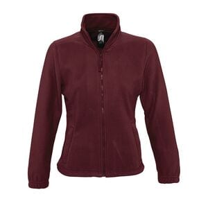 SOL'S 54500 - NORTH WOMEN Veste Micropolaire Zippée Femme Bordeaux