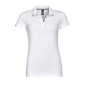 SOL'S 01407 - PATRIOT WOMEN Polo Femme Blanc/Noir