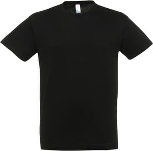 SOL'S 11380 - REGENT Tee Shirt Unisexe Col Rond Noir profond