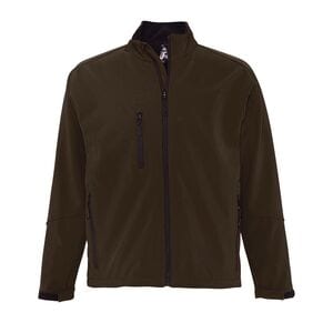 SOL'S 46600 - RELAX Veste Homme Zippée Softshell Chocolat Foncé