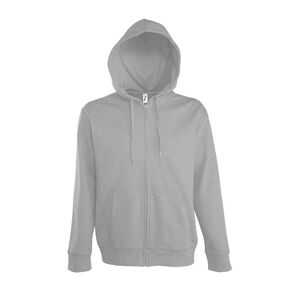 SOL'S 47800 - SEVEN MEN Veste Zippée Homme à Capuche Doublée Gris Chiné