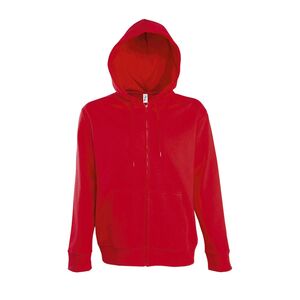 SOL'S 47800 - SEVEN MEN Veste Zippée Homme à Capuche Doublée Rouge