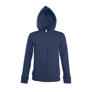 SOL'S 47900 - SEVEN WOMEN Veste Zippée Femme à Capuche Doublée French marine