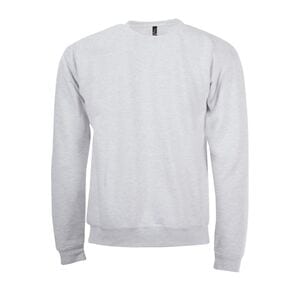 SOL'S 01168 - SPIDER Sweat Shirt Homme Col Rond Blanc chiné