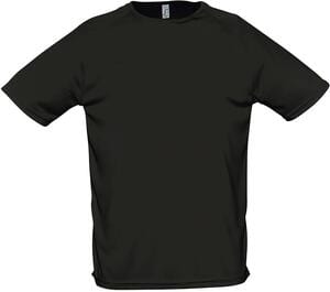 SOL'S 11939 - SPORTY Tee Shirt Manches Raglan Noir
